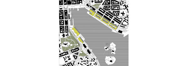 Uudisrakentaminen kartalla. Helsinki / Kauppatori Eteläsatama Katajanokanlaituri